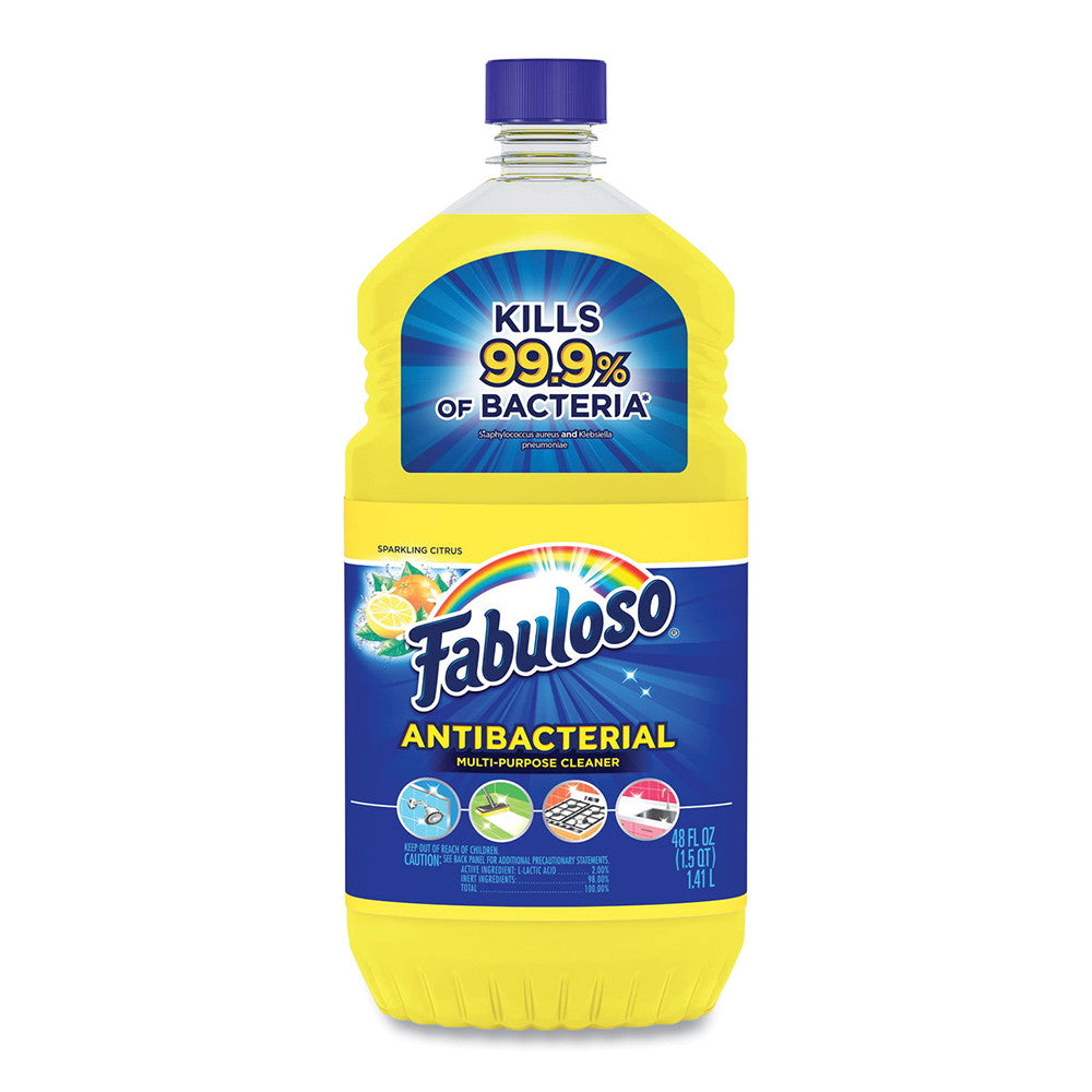 Fabuloso Antibacterial Multi Purpose Cleaner, Sparkling Citrus, 48 Oz